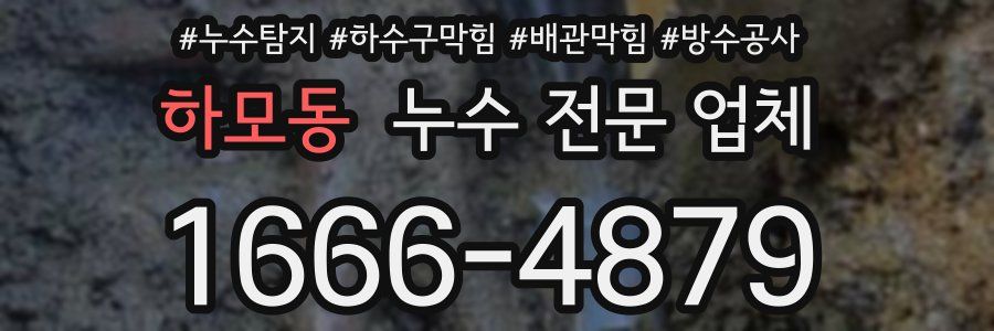 하모동 누수 전문 업체