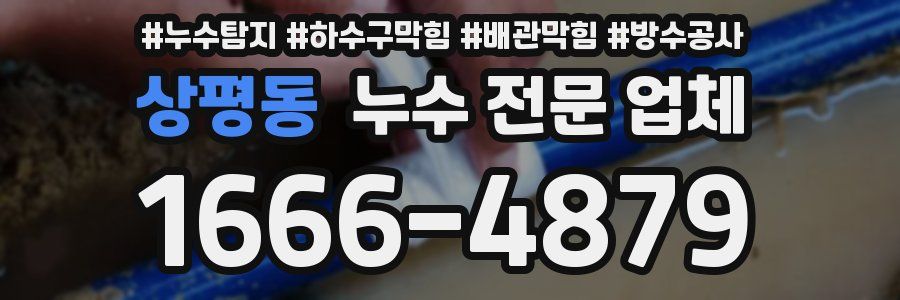 상평동 누수 전문 업체