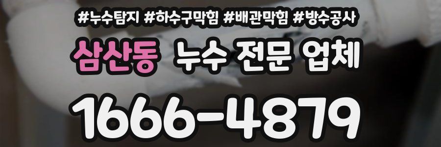 삼산동 누수 전문 업체