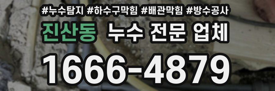 진산동 누수 전문 업체