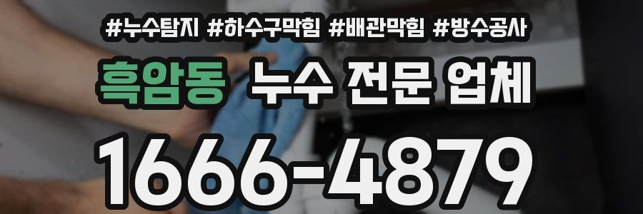 흑암동 누수 전문 업체