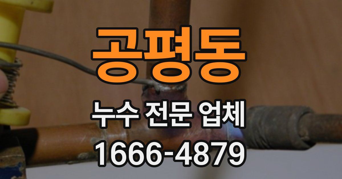공평동 누수 전문 업체