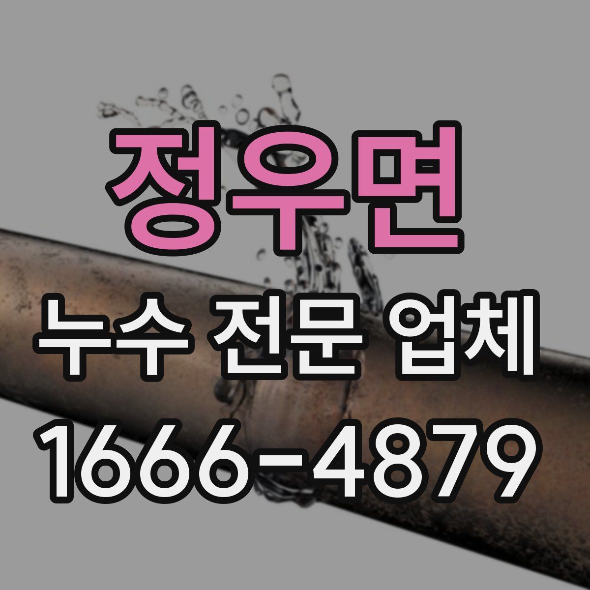 정우면 누수 전문 업체