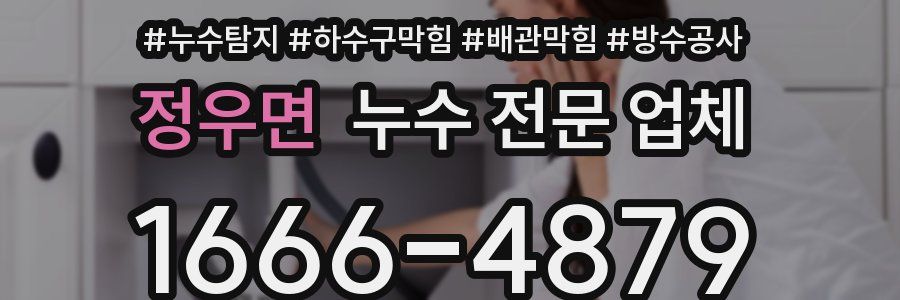 정우면 누수 전문 업체