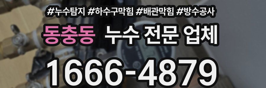 동충동 누수 전문 업체