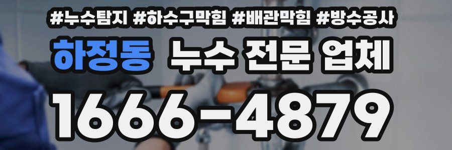 하정동 누수 전문 업체
