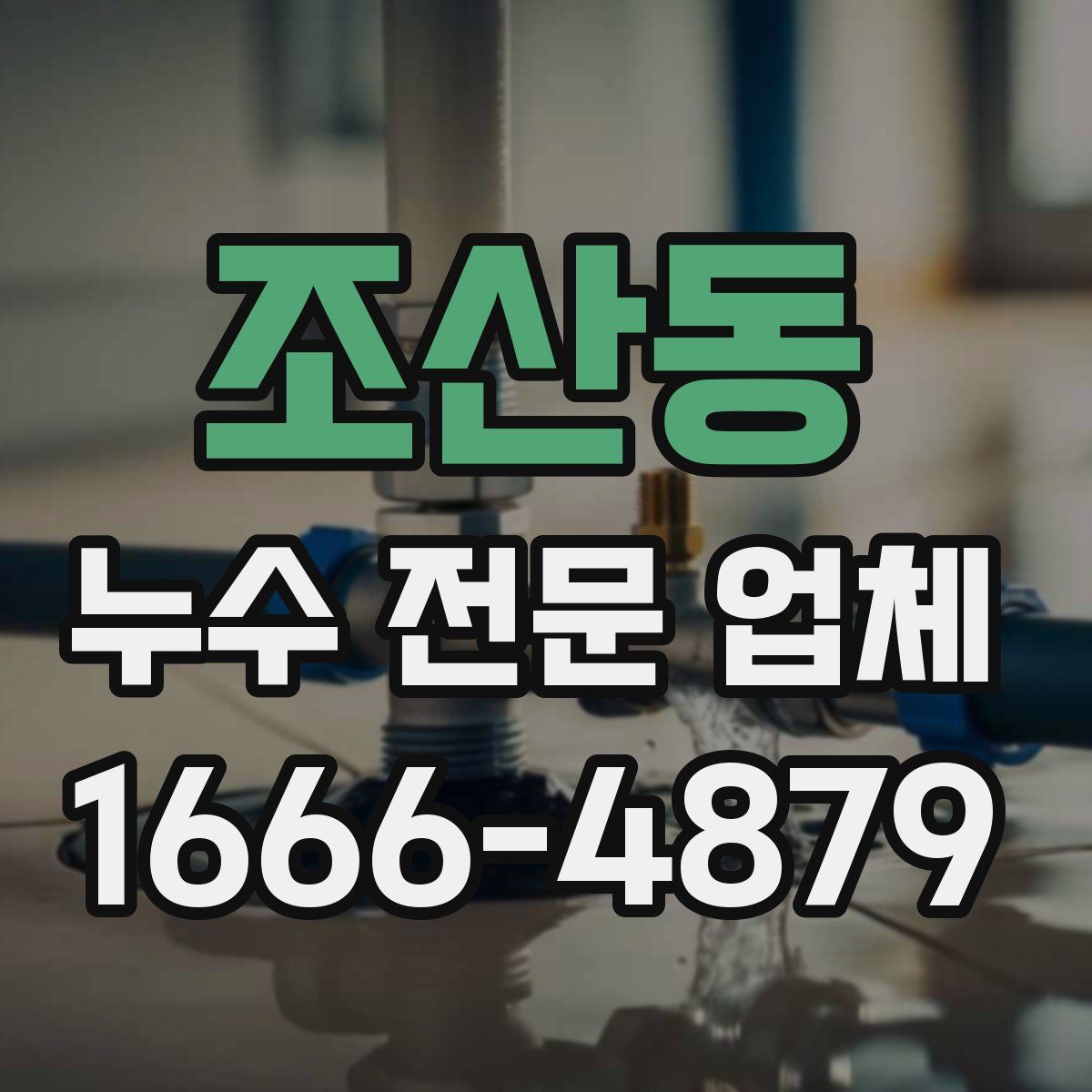 조산동 누수 전문 업체