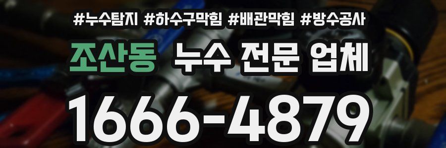 조산동 누수 전문 업체