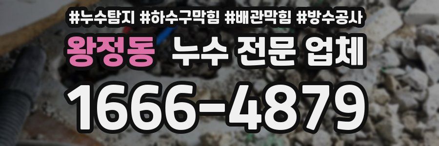 왕정동 누수 전문 업체