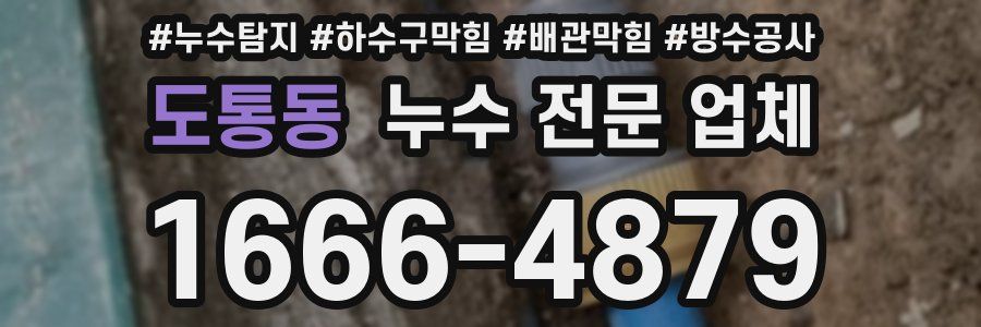 도통동 누수 전문 업체
