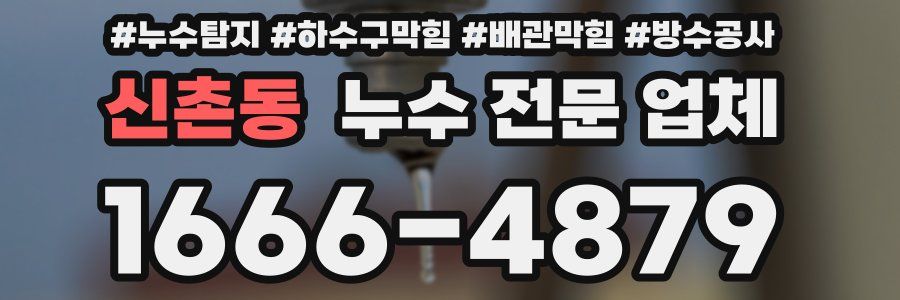 신촌동 누수 전문 업체
