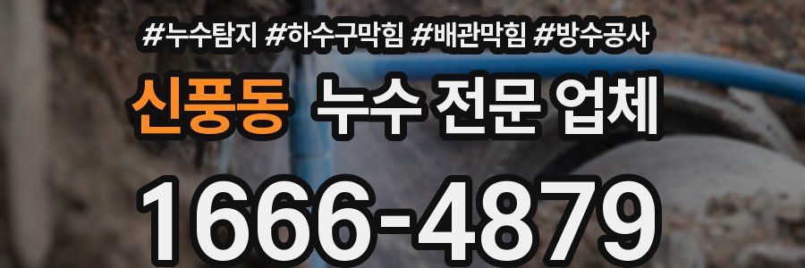 신풍동 누수 전문 업체