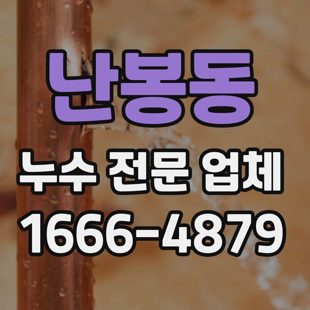 난봉동 누수 전문 업체