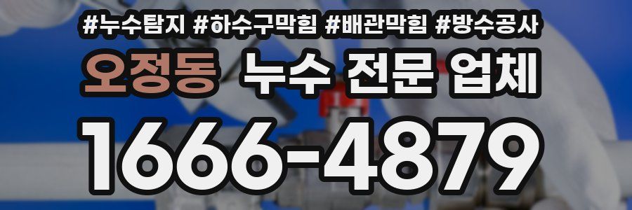 오정동 누수 전문 업체