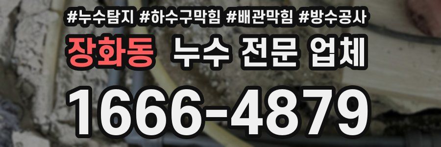 장화동 누수 전문 업체