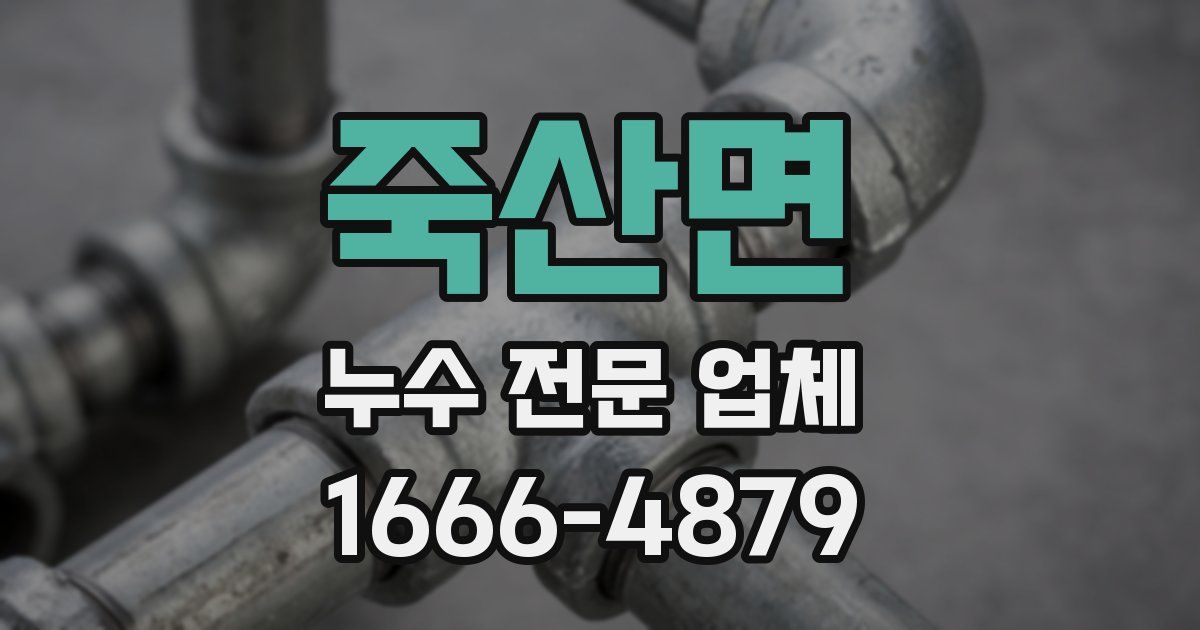 죽산면 누수 전문 업체