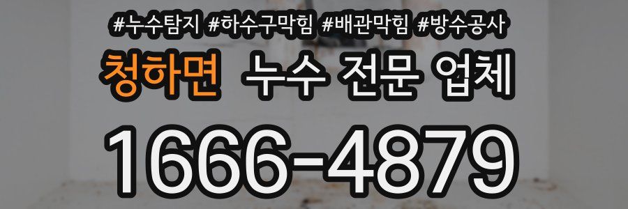 청하면 누수 전문 업체