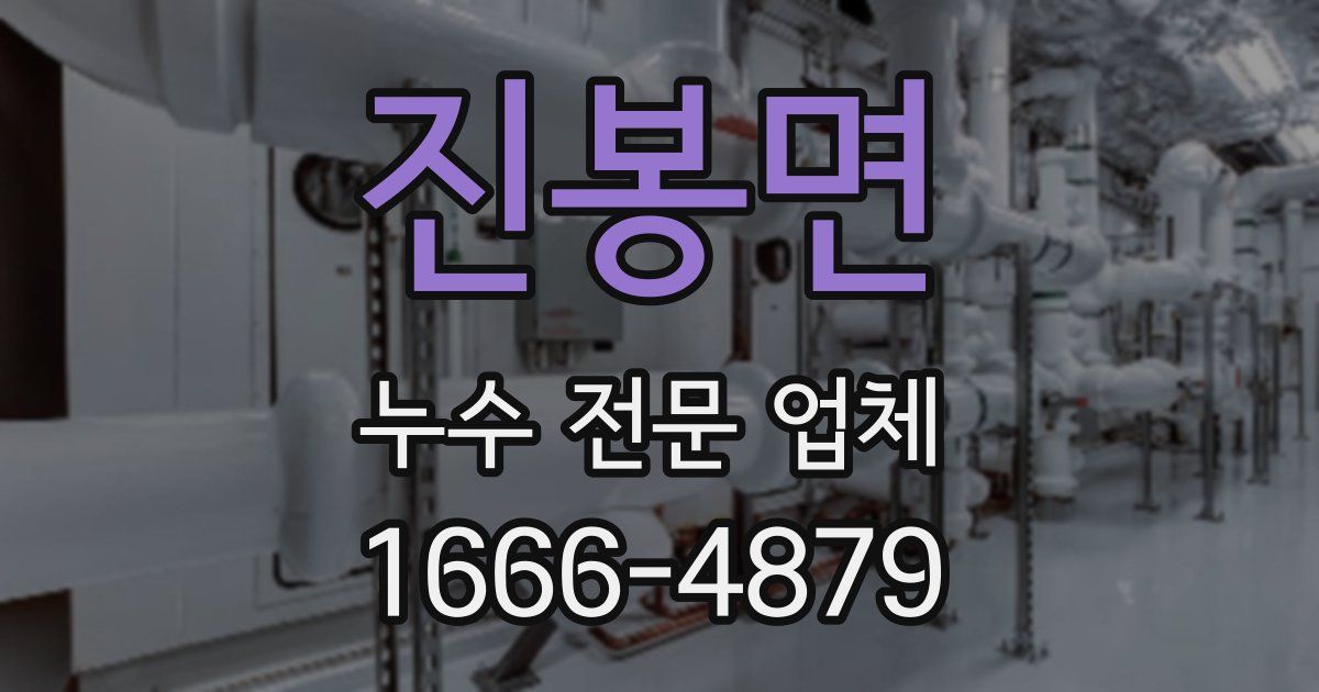 진봉면 누수 전문 업체