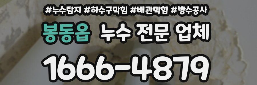 봉동읍 누수 전문 업체