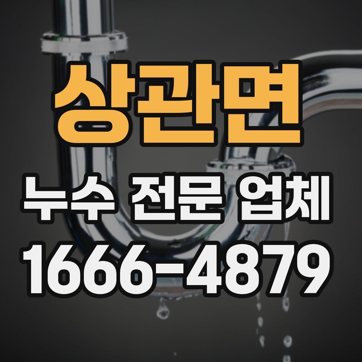 상관면 누수 전문 업체
