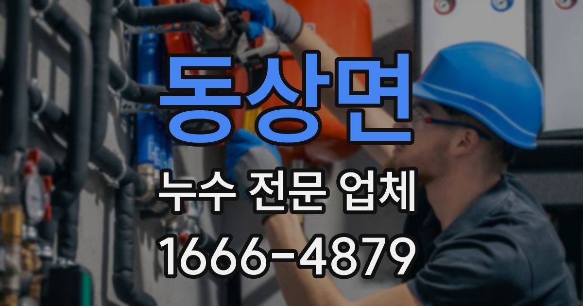 동상면 누수 전문 업체