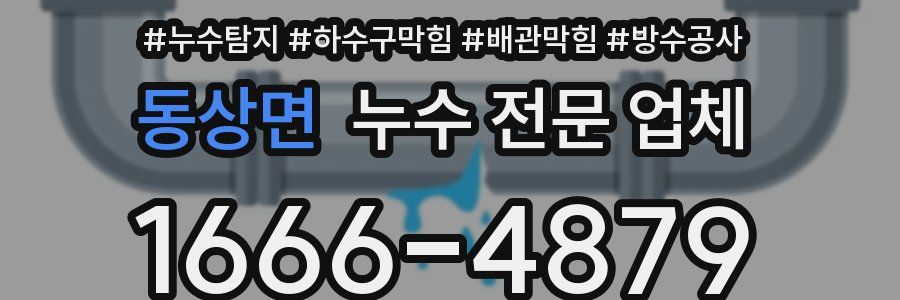 동상면 누수 전문 업체