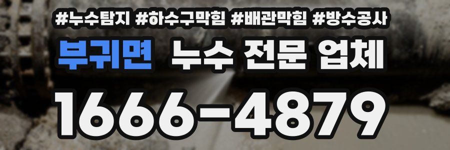 부귀면 누수 전문 업체