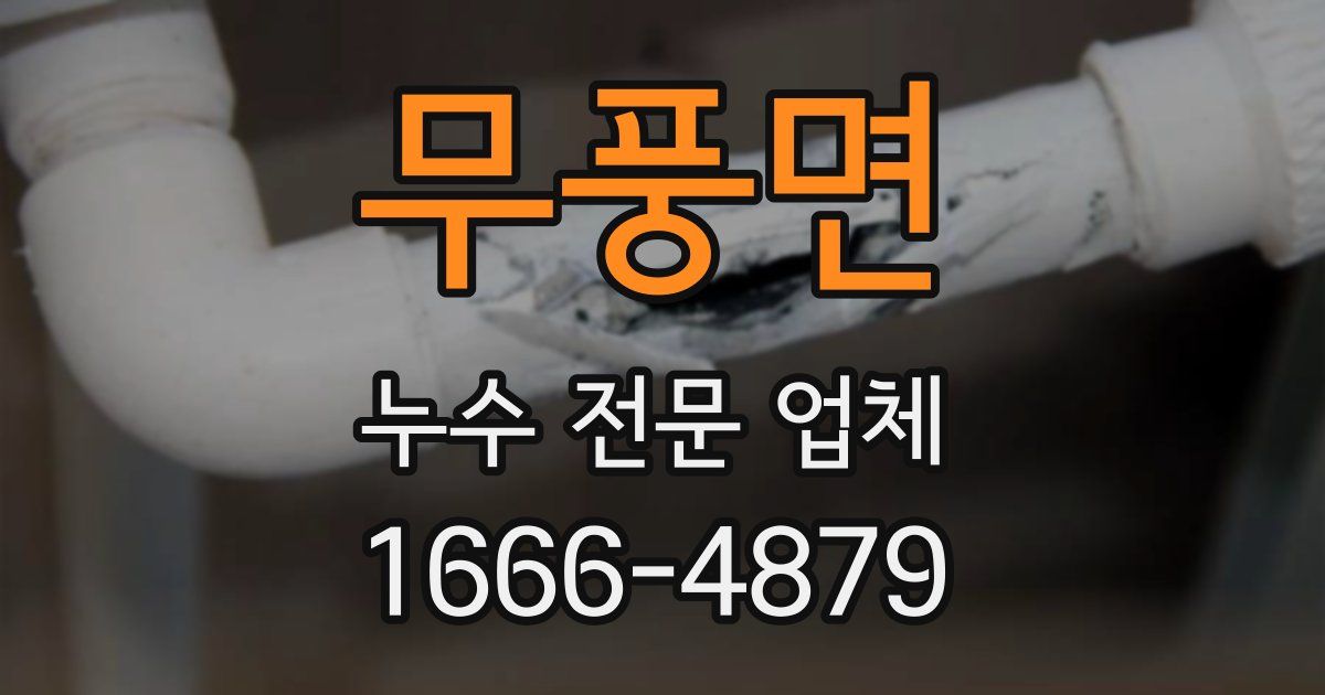 무풍면 누수 전문 업체