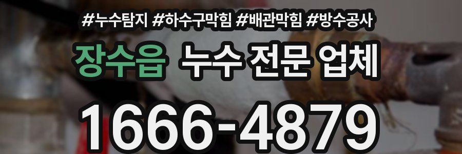 장수읍 누수 전문 업체