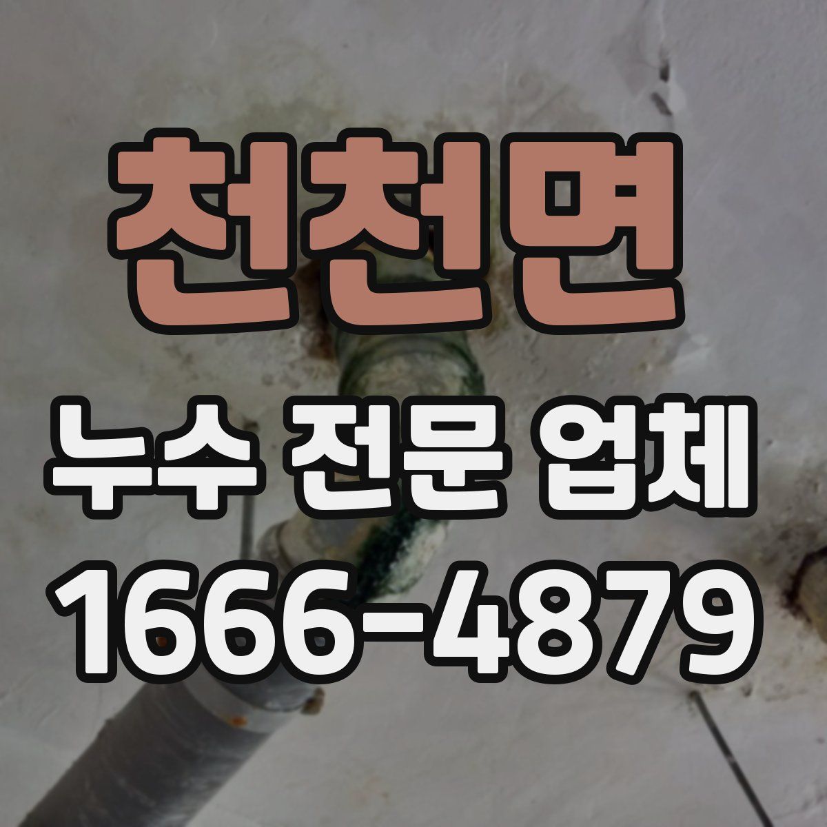 천천면 누수 전문 업체