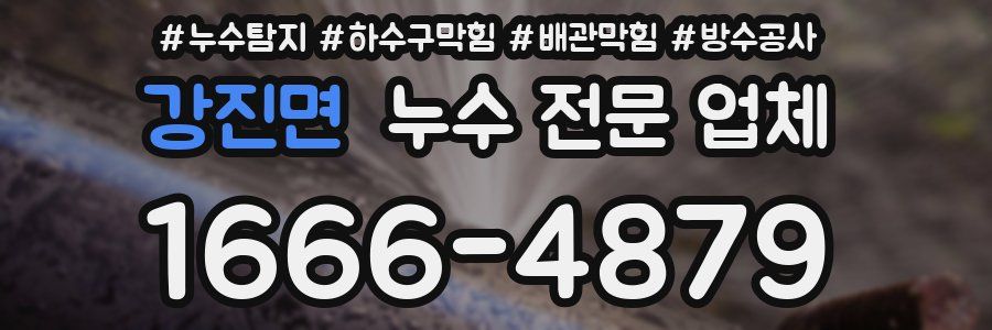강진면 누수 전문 업체