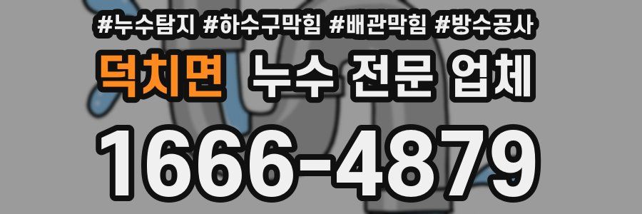 덕치면 누수 전문 업체