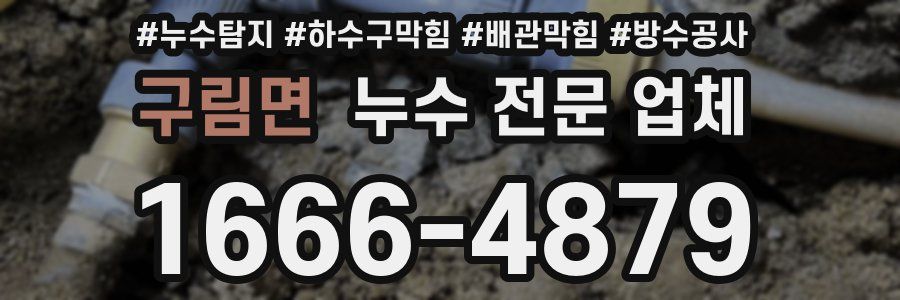 구림면 누수 전문 업체