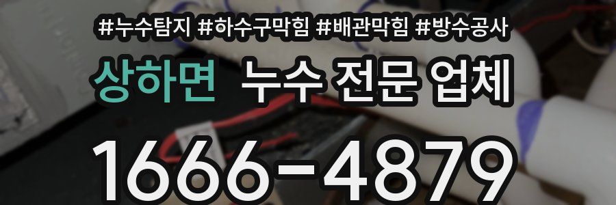 상하면 누수 전문 업체