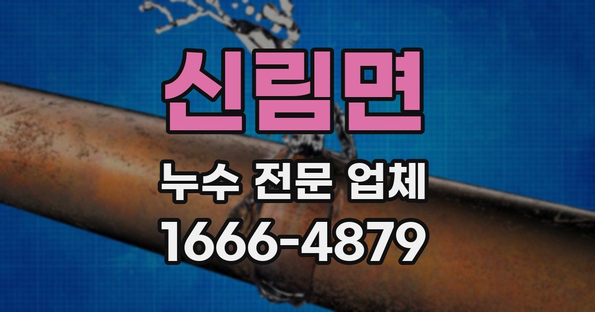 신림면 누수 전문 업체