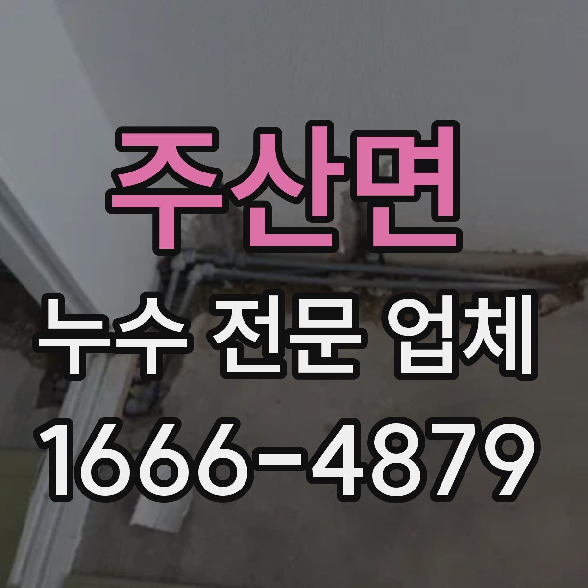 주산면 누수 전문 업체