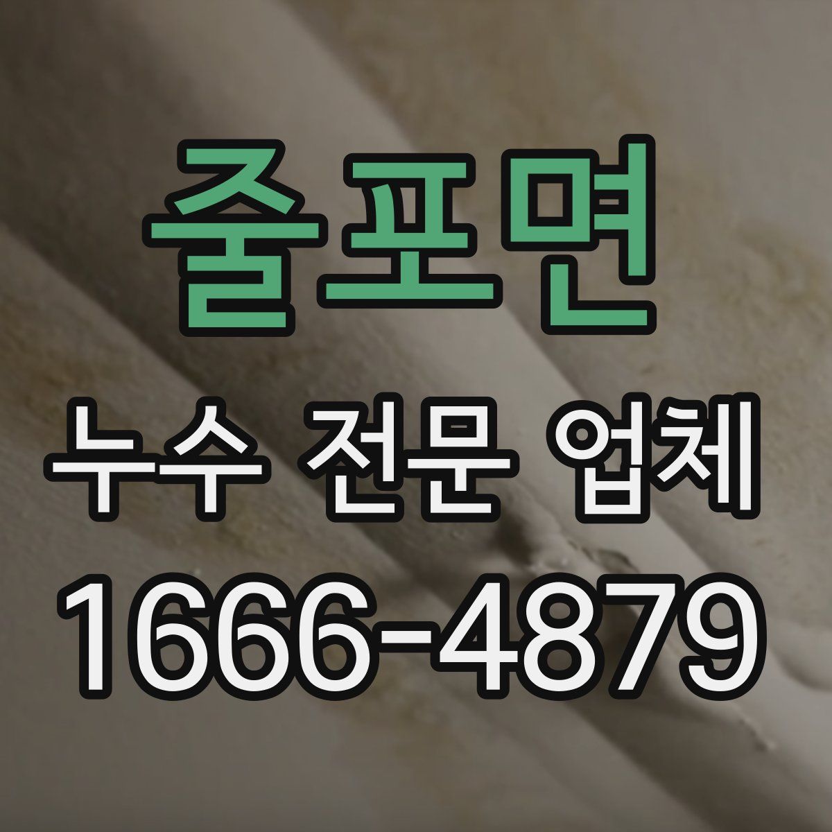 줄포면 누수 전문 업체