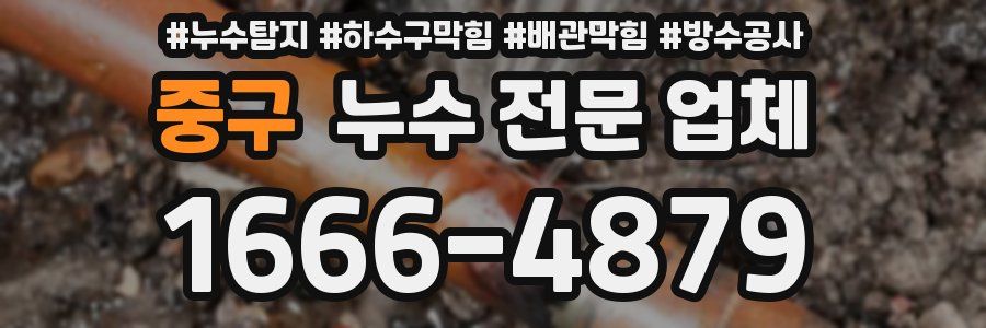 중구 누수 전문 업체