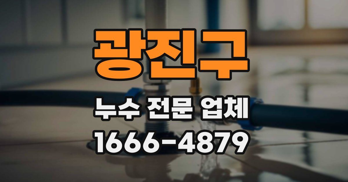 광진구 누수 전문 업체