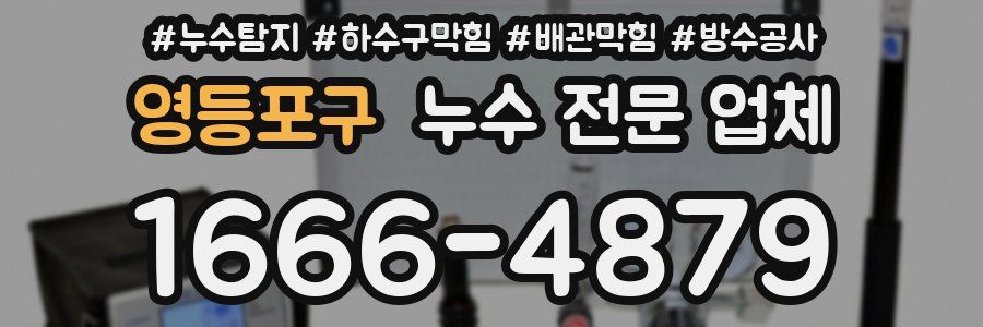 영등포구 누수 전문 업체