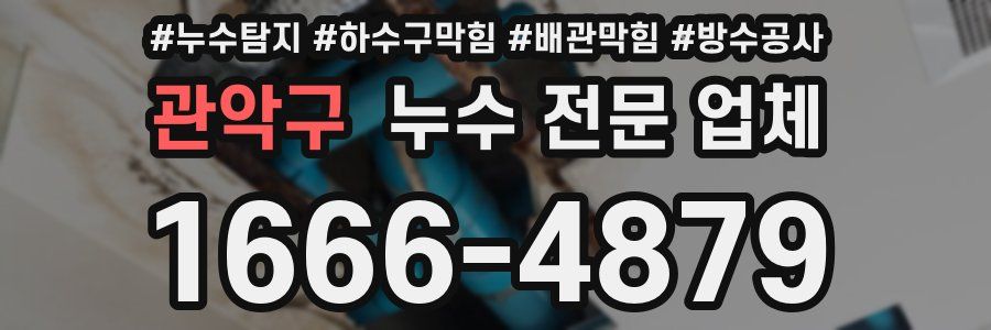 관악구 누수 전문 업체
