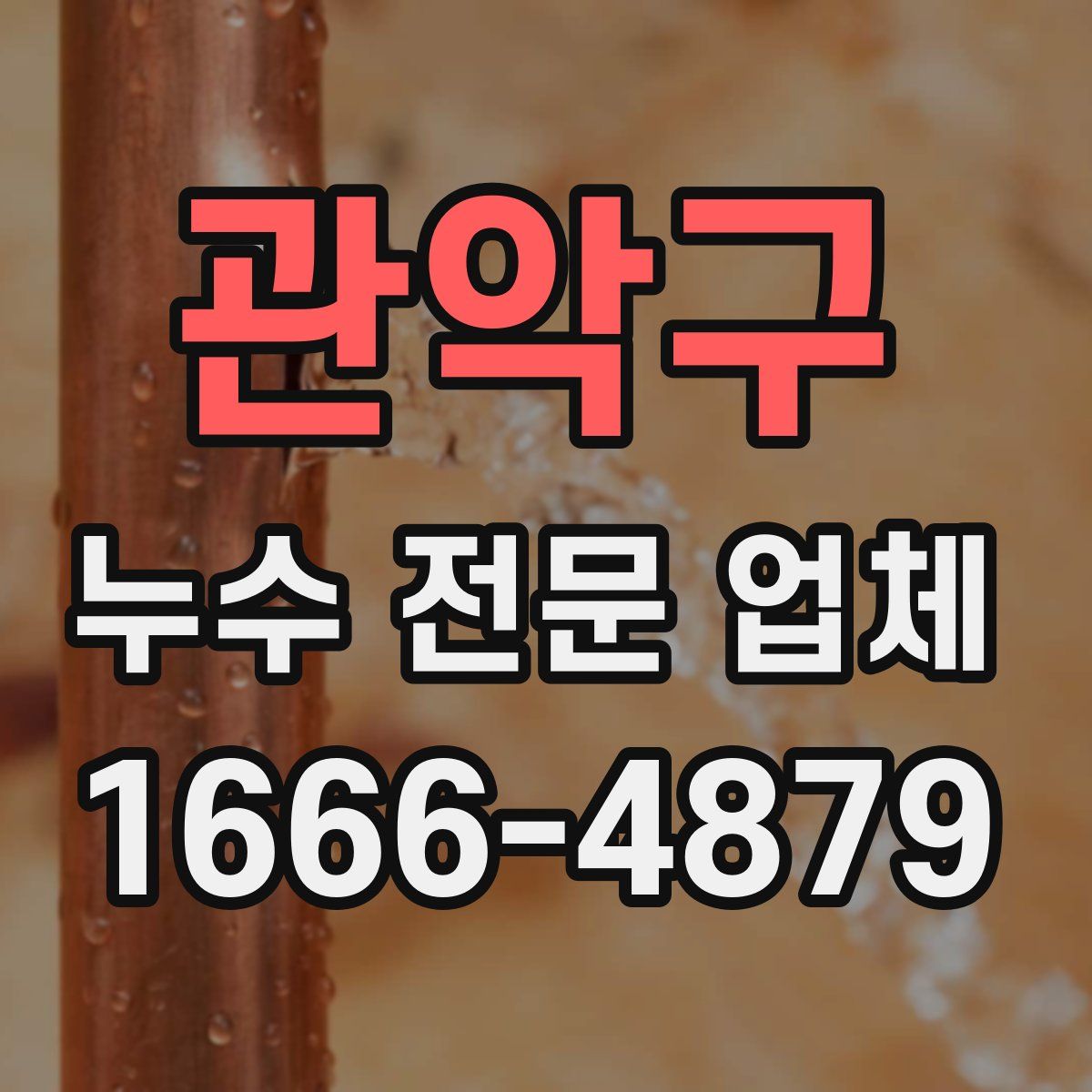 관악구 누수 전문 업체