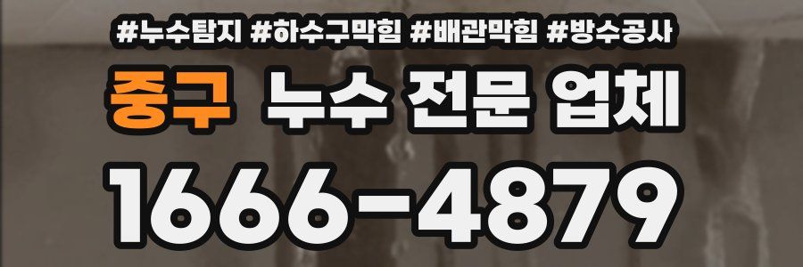 중구 누수 전문 업체
