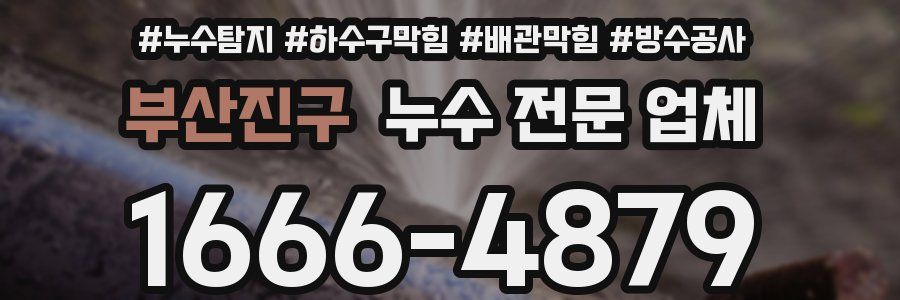 부산진구 누수 전문 업체
