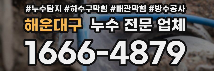 해운대구 누수 전문 업체