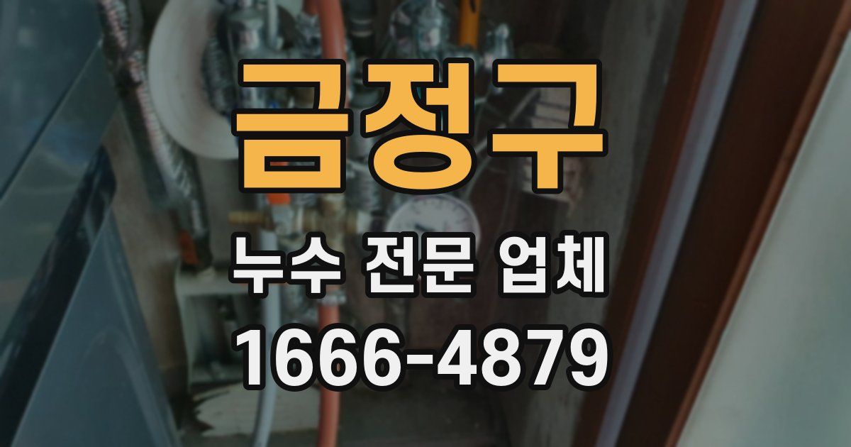 금정구 누수 전문 업체