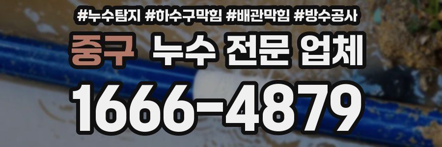 중구 누수 전문 업체