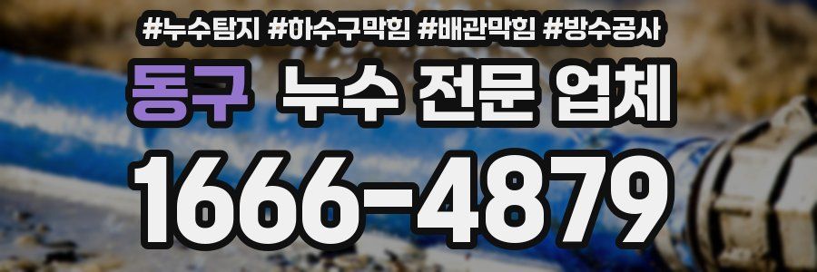 동구 누수 전문 업체