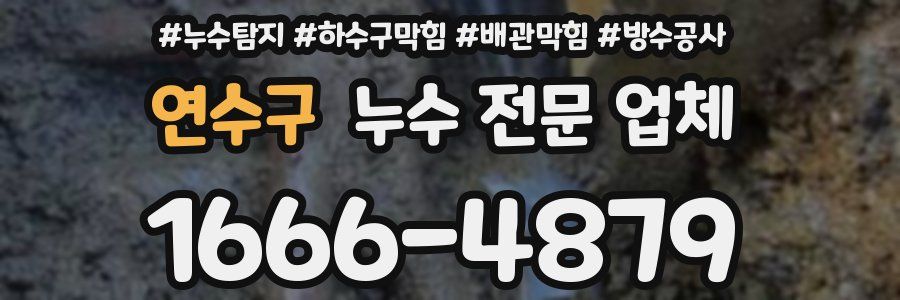 연수구 누수 전문 업체