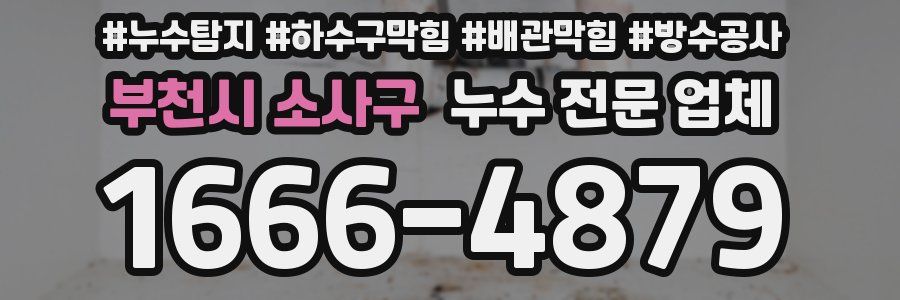 부천시 소사구 누수 전문 업체